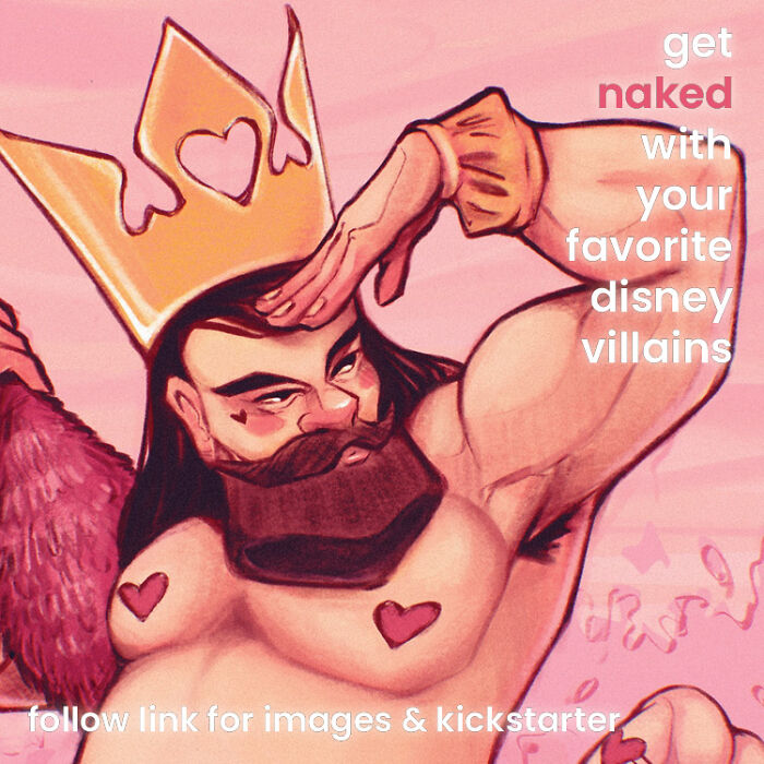 I Am Producing An Art Project Of Male Sports Pin-UPS Inspired By Disney Villains
