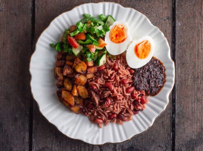 Ghanaian Breakfast - 'Waakye'
