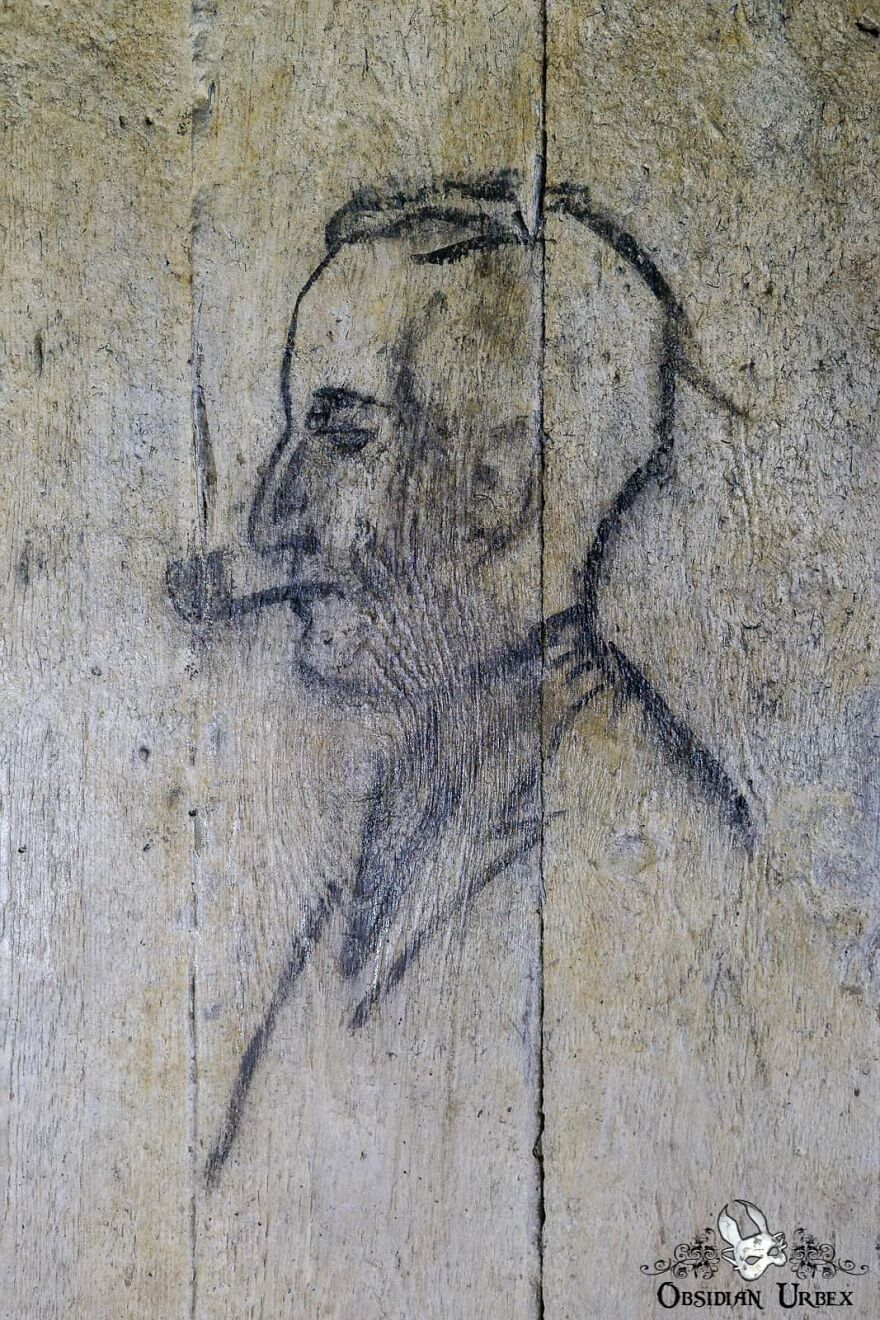 I Photographed This Old British WWII Air Raid Shelter&mdash;the Walls Lined With Portraits Of 1940s Women And Soldiers