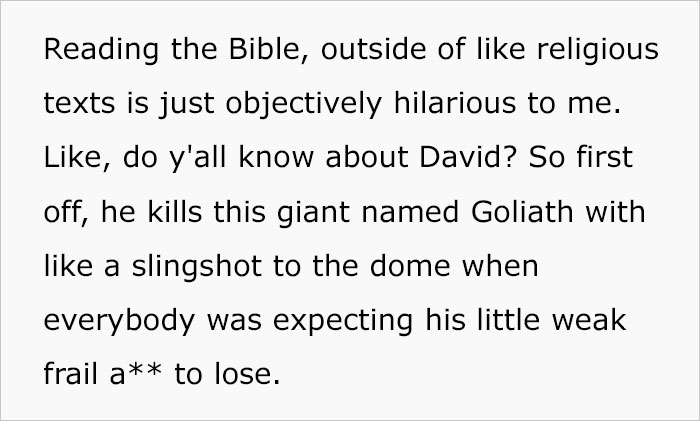 Man Jokingly Analyzes Bible Stories As Non-Religious Literature And Finds It “Just Objectively Hilarious” Man Jokingly Analyzes Bible Stories As Non-Religious Literature And Finds It “Just Objectively Hilarious”