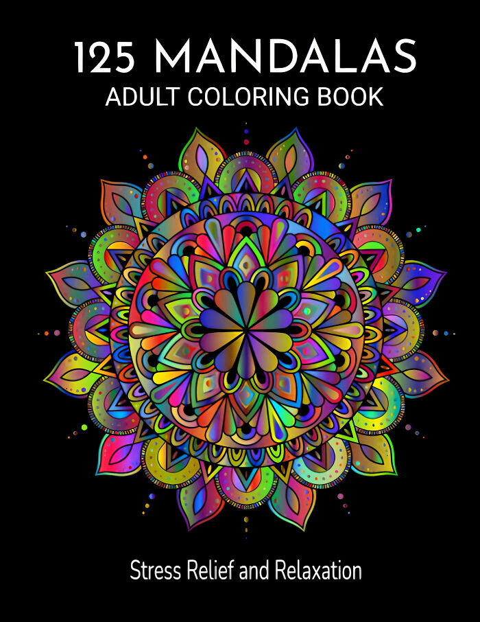 "125 Mandalas Coloring Book" By MoAart Mandalas Publishing