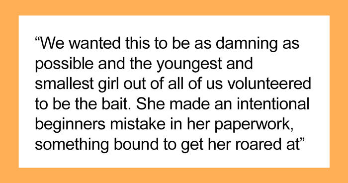 “Smallest Girl Out Of All Of Us Volunteered To Be The Bait”: Employees Collect Evidence And Create A Plan To Get Rid Of Their Toxic Boss And Succeed