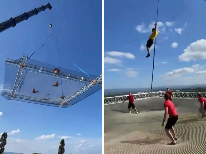 They Put A Trampoline In The Sky