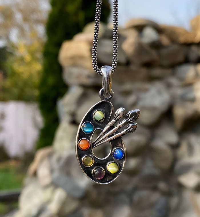 Paint Palette Necklace