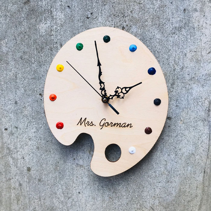 Art Palette Painting Clock