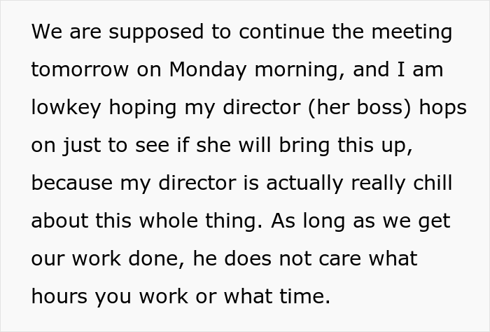 Employee Laughs In Boss' Face For Saying It's "Unethical" To Make Plans After Work, Takes The Case To The Director Employee Laughs In Boss' Face For Saying It's "Unethical" To Make Plans After Work, Takes The Case To The Director