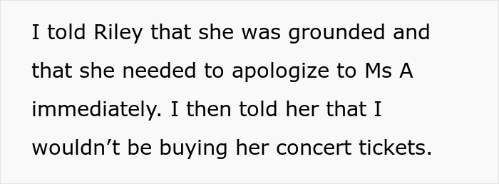 Mom Can&rsquo;t Understand Why Her Daughter Would Call Her Teacher&rsquo;s Son &ldquo;Anorexic And Skeleton-Like&rdquo;, Won&rsquo;t Buy Her Concert Tickets