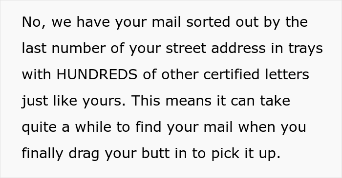 Injured Postal Worker Maliciously Complies With This Rude Customer's Demand, Teaches Him A Lesson About Not Messing With Union Workers - 6