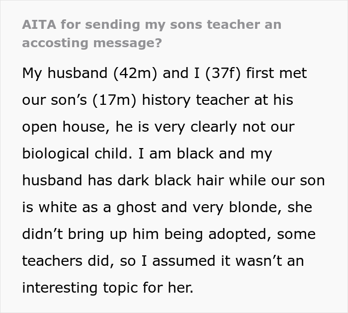Teen Doesn&rsquo;t Listen When His Teacher Asks Him To Make A Biological Family Tree When He&rsquo;s Adopted And Gets The Lowest Grade