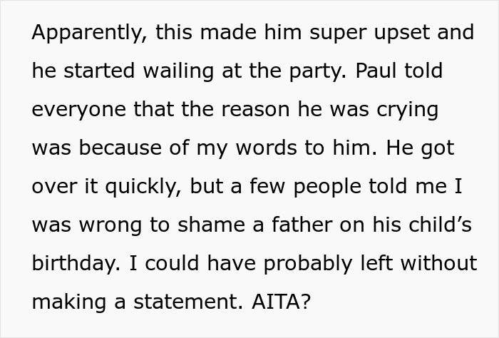 Guy Disgusted By Brother's Behavior At His Kid's Birthday Party Finally Calls Him Out, Asks If It Was Too Much