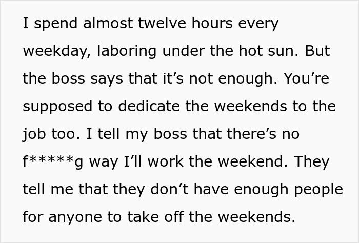 Boss Wants To Fire This Person Because They Don&rsquo;t Want To Work More Than 60 Hours A Week