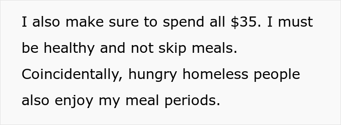 Employee Is Told To Have Their Meals Only During Assigned Time Periods, They Maliciously Comply And End Up Doing Less Work