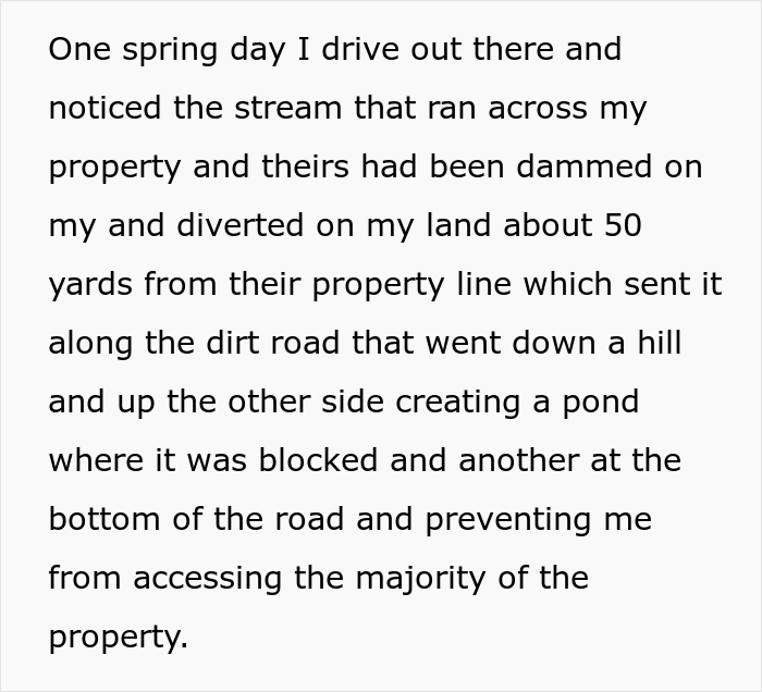 Woman Gets &ldquo;Nuclear Revenge&rdquo; On Neighbor Who Flooded Their Lot And Cut Down 23 Of Their Trees