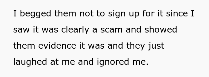 Daughter Is Upset Her Parents Only Listen To Her When They Need Money, So She Doesn't Give Them Any Despite Them Being Homeless Daughter Is Upset Her Parents Only Listen To Her When They Need Money, So She Doesn't Give Them Any Despite Them Being Homeless