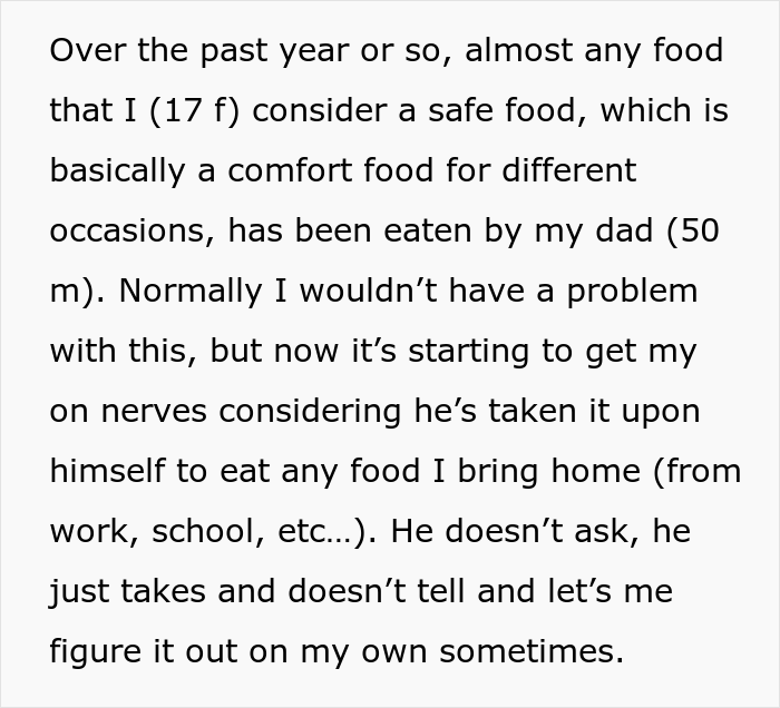 Dad Constantly Steals 17 Y.O. Daughter’s Food, She Deliberately Starts Adding Lemon To Her Food Because He Is Allergic To Citrus - 3