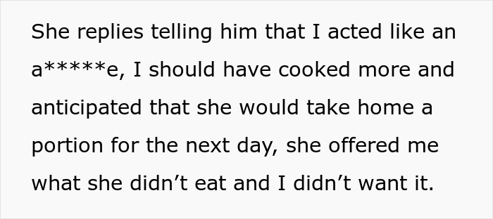 "My Bad For Not Cooking Enough": Pregnant Woman Left Hungry And Mad After Her MIL Ate Her Portion Of The Dinner