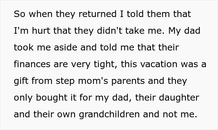 16 Y.O. Daughter Disappointed With Her Father As He Did Not Invite Her On His New Family's Paris Vacation, Gets Called A Jerk