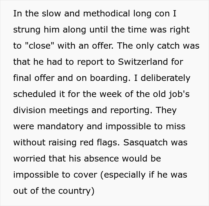 Man Gets Ex-Boss Fired For Skipping Important Meeting After Tricking Him Into Attending A Fake Job Interview In Europe
