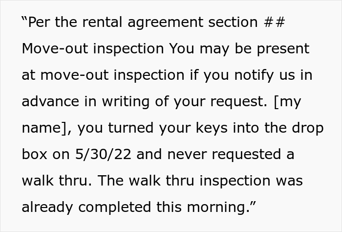 Property Management Refuse To Return Deposit And Charge For An Extra Month, Regret It When Tenant Exposes Their Lies - 10