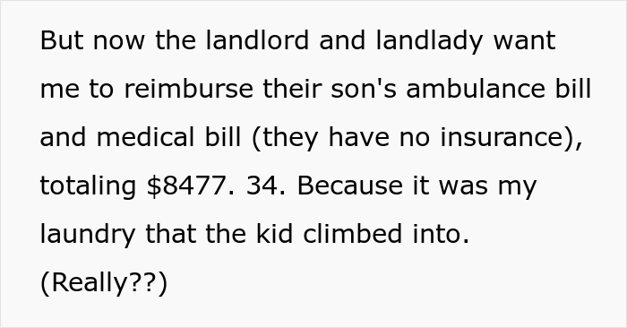 Kid Jumps Into A Dryer, Parents Want This Person To Pay Over $8k For His Medical Bills