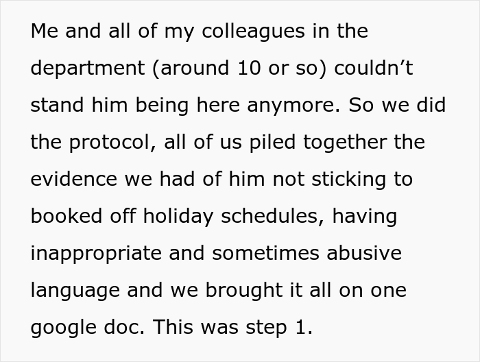 "Smallest Girl Out Of All Of Us Volunteered To Be The Bait": Employees Collect Evidence And Create A Plan To Get Rid Of Their Toxic Boss And Succeed
