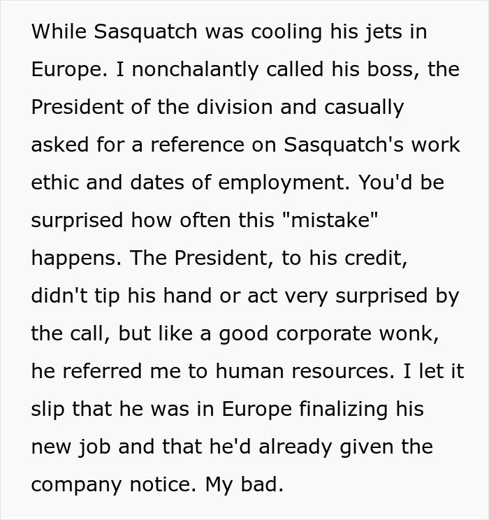 Man Gets Ex-Boss Fired For Skipping Important Meeting After Tricking Him Into Attending A Fake Job Interview In Europe