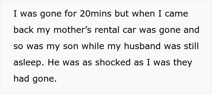 Woman Asks The Internet Whether She Was Wrong To Tell Her Mother She Can’t See Her Son Anymore After She Kidnapped Him - 8