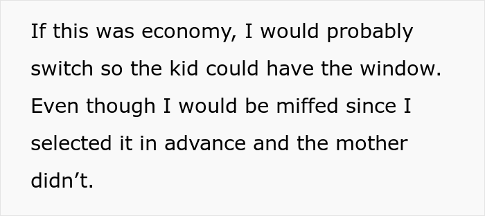 Passenger Refuses To Trade Seats With A Kid And Their Mom Is Furious, Wonders If They Were Really A Jerk