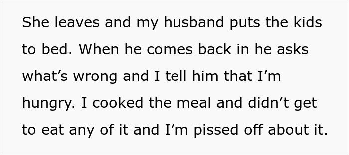"My Bad For Not Cooking Enough": Pregnant Woman Left Hungry And Mad After Her MIL Ate Her Portion Of The Dinner