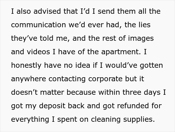 Property Management Refuse To Return Deposit And Charge For An Extra Month, Regret It When Tenant Exposes Their Lies - 15
