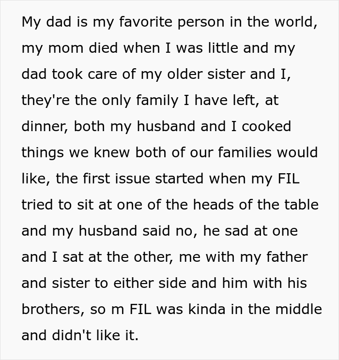 “I Said That He Could Starve”: Sexist Father-In-Law Left Family Gathering After Woman Refused To Serve Him Dinner “I Said That He Could Starve”: Sexist Father-In-Law Left Family Gathering After Woman Refused To Serve Him Dinner
