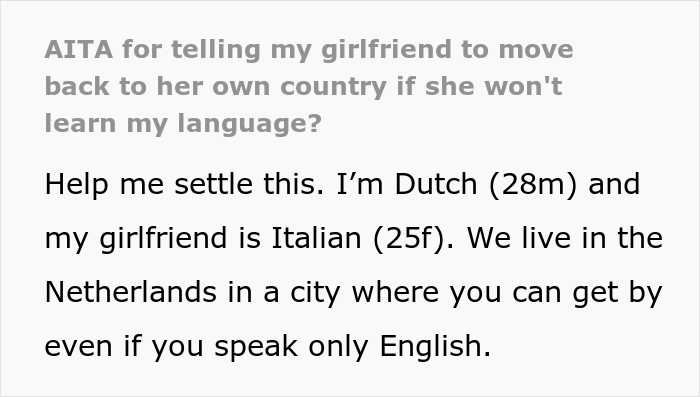 Woman Refuses To Learn Boyfriend&rsquo;s Native Language Because &ldquo;It&rsquo;s Ugly&rdquo; Despite Living There For 5 Years, Drama Ensues