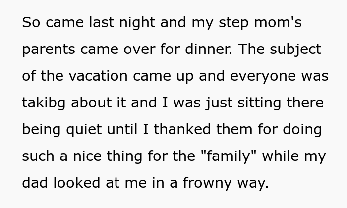 16 Y.O. Daughter Disappointed With Her Father As He Did Not Invite Her On His New Family's Paris Vacation, Gets Called A Jerk