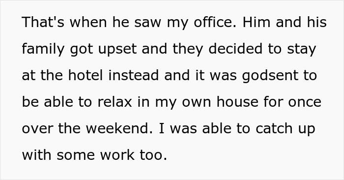 Tired Of Having To Host Husband’s Family All The Time, Woman Converts Guest Bedroom Into Her Office, Relationship Drama Ensues Tired Of Having To Host Husband’s Family All The Time, Woman Converts Guest Bedroom Into Her Office, Relationship Drama Ensues