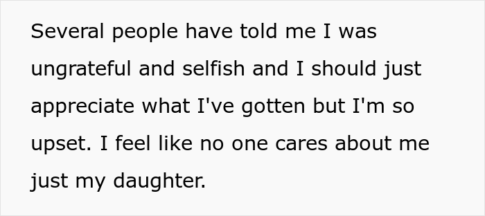 "People Have Told Me I Was Ungrateful And Selfish": New Mom Upset She Got Baby Stuff On Her Birthday, Wonders If She's A Jerk "People Have Told Me I Was Ungrateful And Selfish": New Mom Upset She Got Baby Stuff On Her Birthday, Wonders If She's A Jerk