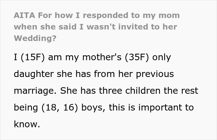 "I'm Sorry I Don't Look Like You Enough For You To Love Me": Mom Uninvites Daughter From Wedding So As Not To Upset New Husband's Family