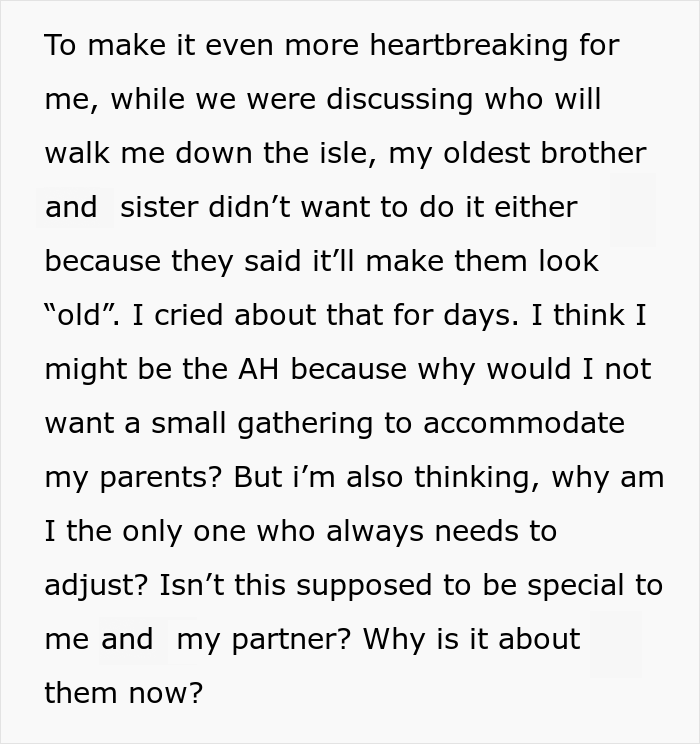 Bride-To-Be Asks If She's Wrong To Be Angry With Parents For Going On Vacation Instead Of Attending Her Wedding - 10