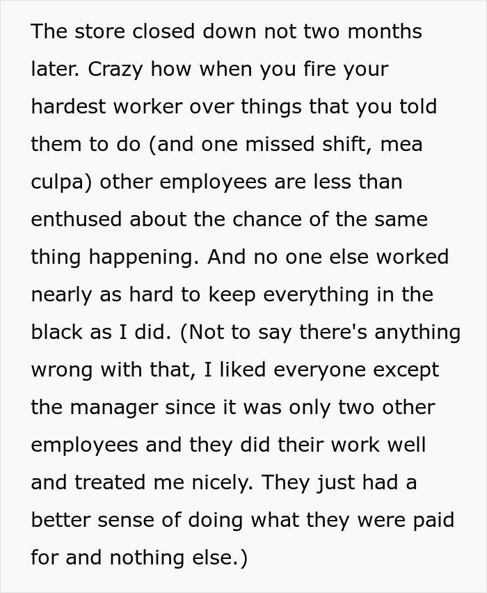 Company Fires Most Competent Worker Over A 3-Strike Policy, They Collect Their Self-Bought Equipment, Resulting In Store Closure