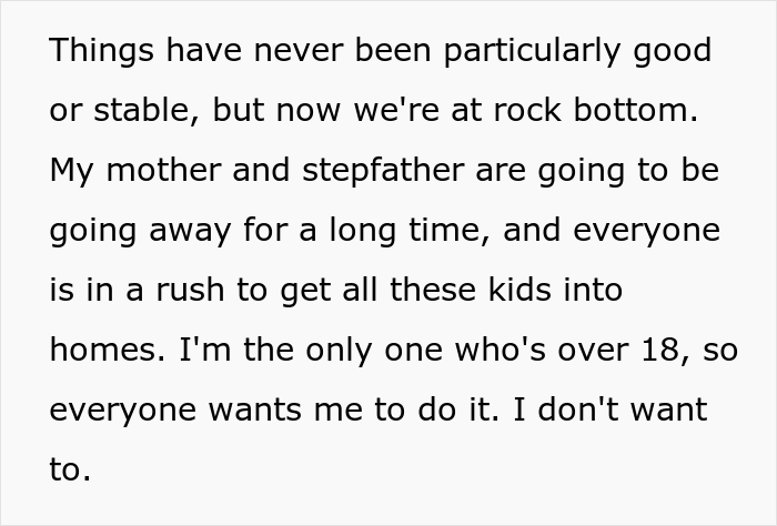 "Am I A Jerk For Throwing My Siblings In Foster Care So I Can Have A Better Life?" "Am I A Jerk For Throwing My Siblings In Foster Care So I Can Have A Better Life?"