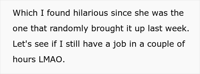 Employee Laughs In Boss' Face For Saying It's "Unethical" To Make Plans After Work, Takes The Case To The Director Employee Laughs In Boss' Face For Saying It's "Unethical" To Make Plans After Work, Takes The Case To The Director