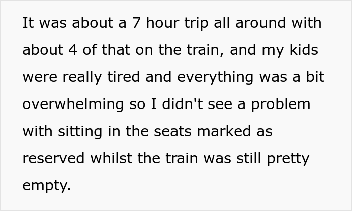 Mom Asks If She Was Wrong Not To Give Up Her Daughter’s Train Seat Though Another Passenger Paid For It Mom Asks If She Was Wrong Not To Give Up Her Daughter’s Train Seat Though Another Passenger Paid For It