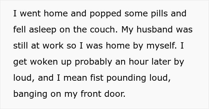 Woman Leaves Work Early Because Of 102°F Fever, Manager Comes Busting At Her Door And Calls The Cops Woman Leaves Work Early Because Of 102°F Fever, Manager Comes Busting At Her Door And Calls The Cops