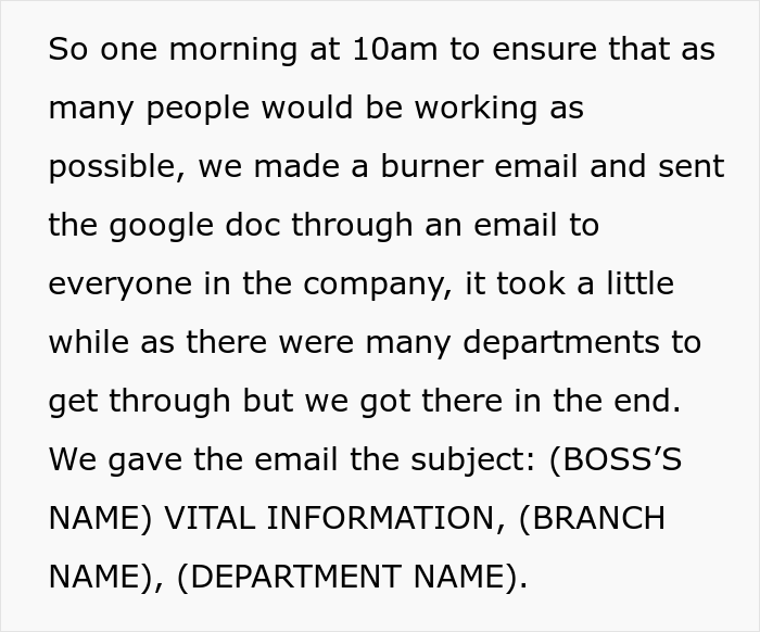 "Smallest Girl Out Of All Of Us Volunteered To Be The Bait": Employees Collect Evidence And Create A Plan To Get Rid Of Their Toxic Boss And Succeed