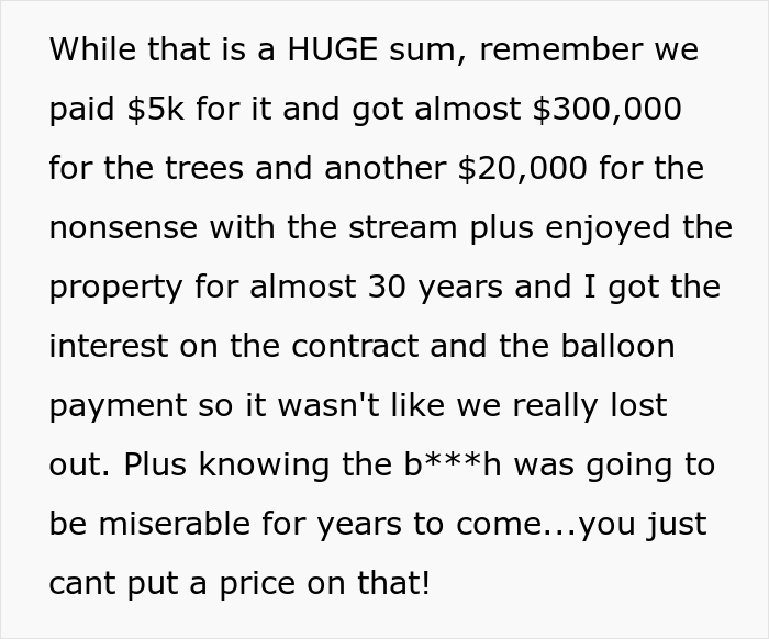 Woman Gets &ldquo;Nuclear Revenge&rdquo; On Neighbor Who Flooded Their Lot And Cut Down 23 Of Their Trees