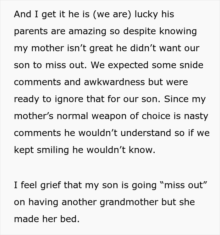 Woman Asks The Internet Whether She Was Wrong To Tell Her Mother She Can’t See Her Son Anymore After She Kidnapped Him - 15