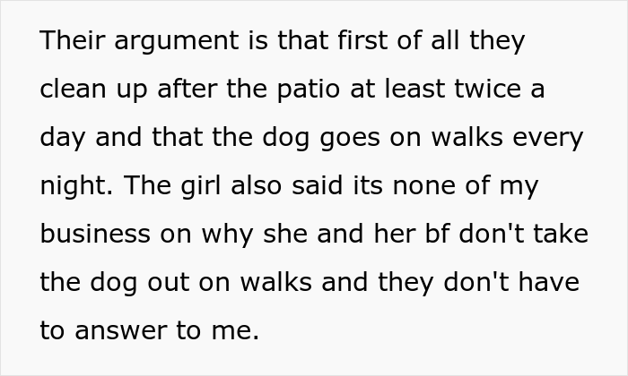 "I Called The Cops On My Neighbors Because They Don&rsquo;t Walk Their Dog": Resident Angers Both Their Neighbors And The Internet
