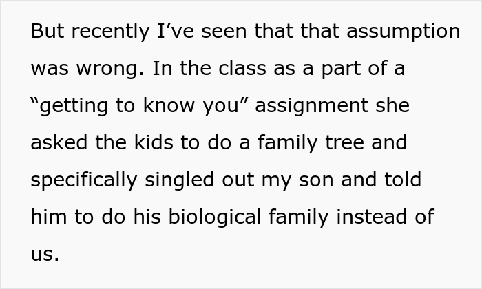 Teen Doesn&rsquo;t Listen When His Teacher Asks Him To Make A Biological Family Tree When He&rsquo;s Adopted And Gets The Lowest Grade