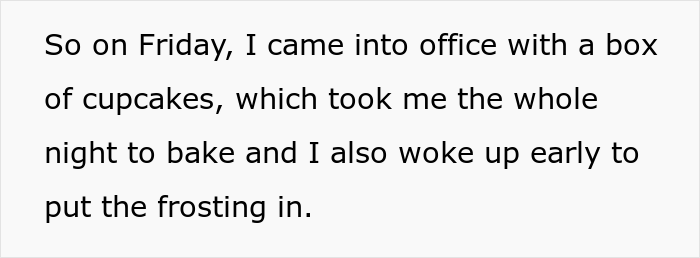 Woman Wonders If She Was Wrong To Bake Cupcakes For Her Office, Excluding A Certain Co-Worker