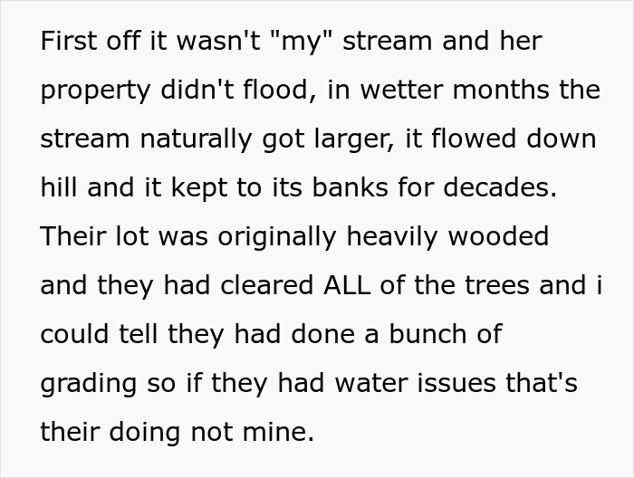 Woman Gets &ldquo;Nuclear Revenge&rdquo; On Neighbor Who Flooded Their Lot And Cut Down 23 Of Their Trees