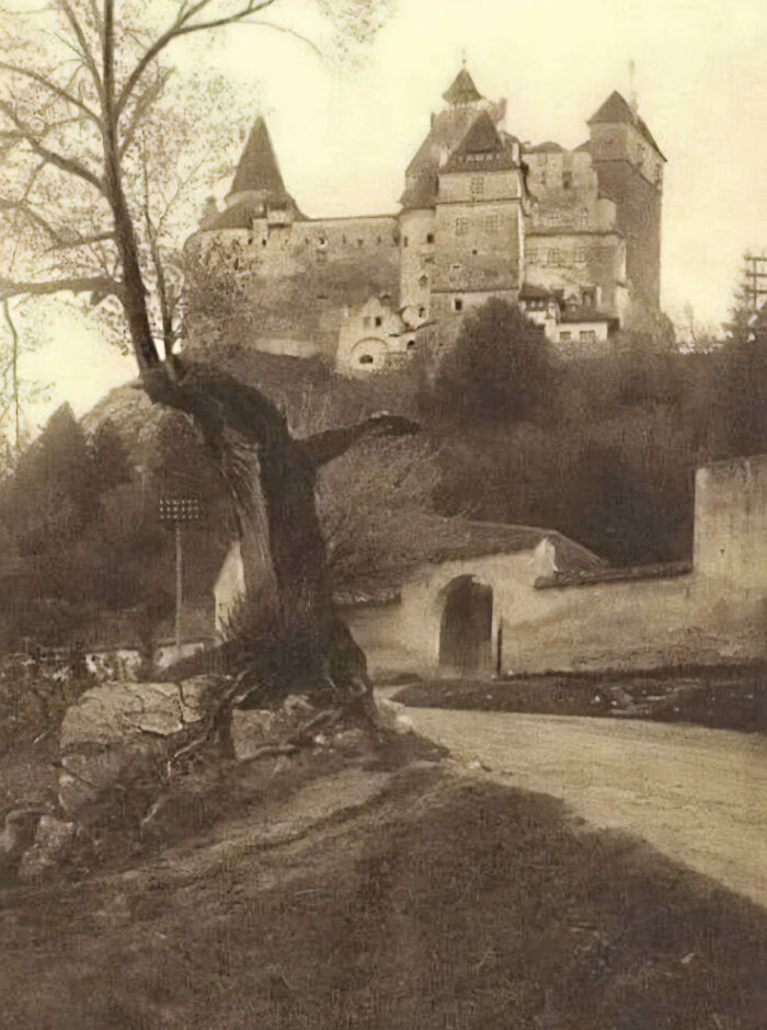 The Real Dracula's Castle Abandoned, Romania Photo Taken In 1920s